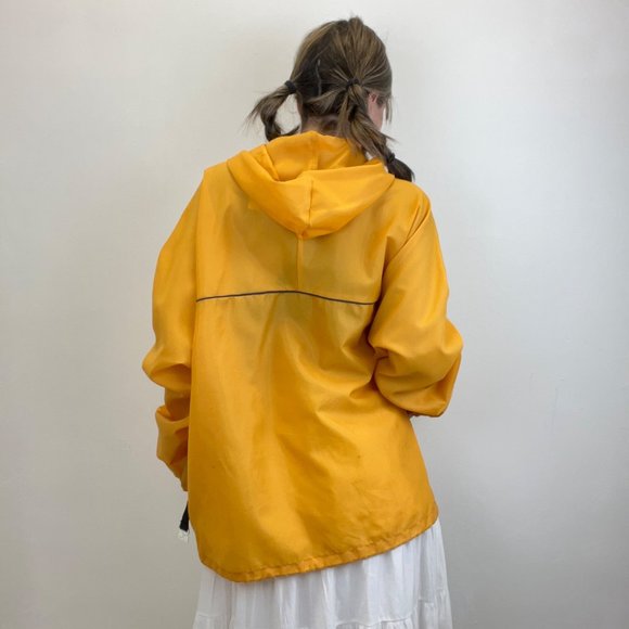 XL- VINTAGE 80s CANADA YELLOW WINDBREAKER - Picture 2 of 8